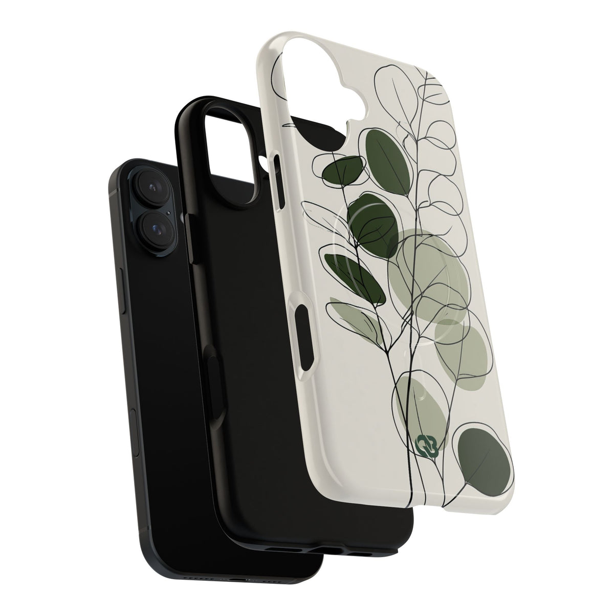 Eucalyptus Foliage Study · Tough 2.0 Magnetic Phone Case for iPhone · Green