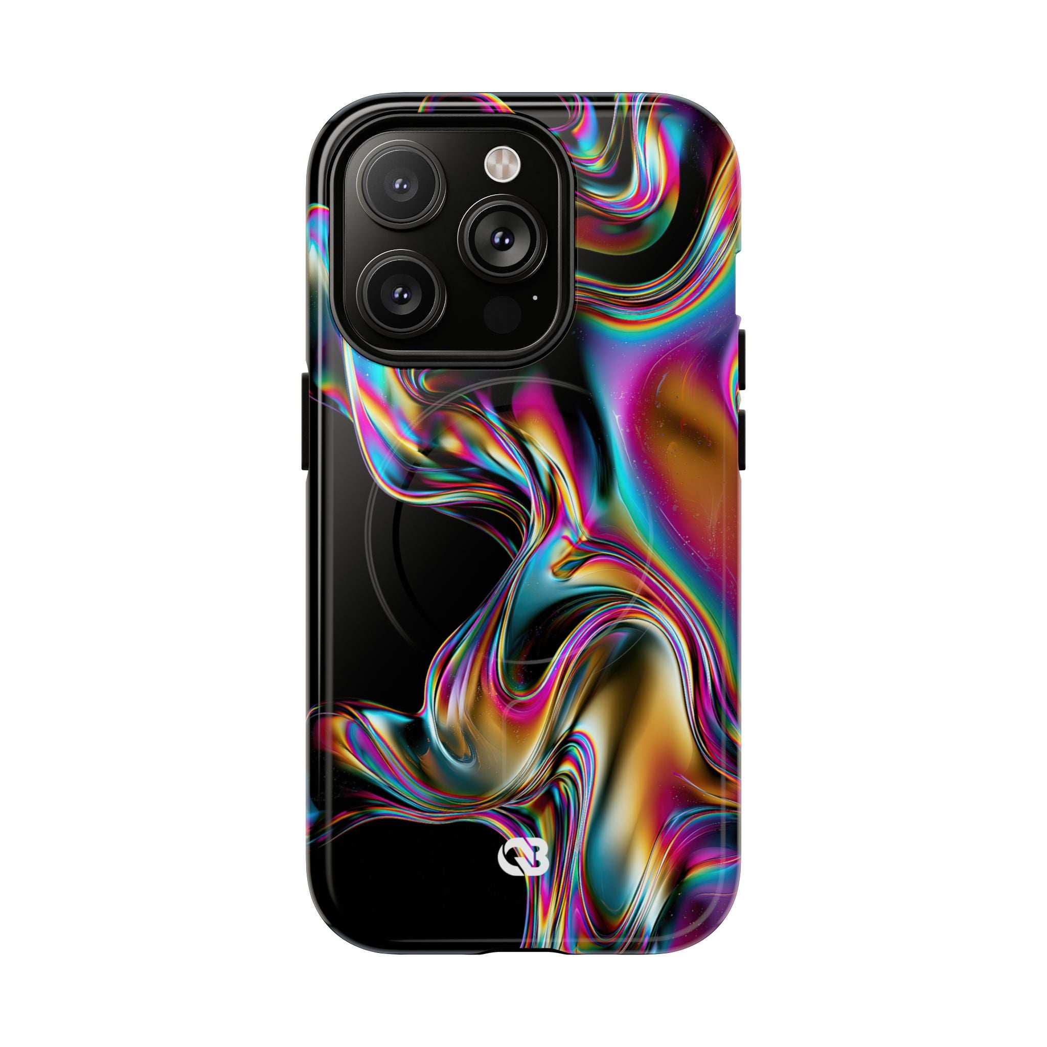 Purple Tough 2.0 Magsafe Phone Case for iPhone - Liquid Neon Chrome