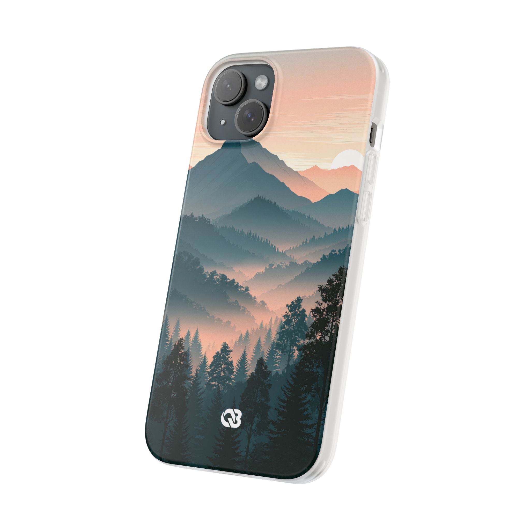 Teal Lite Phone Case for iPhone - Alpine Teal Horizon