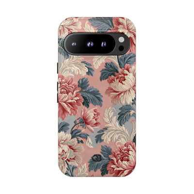 Blush Peony Jacquard · Tough Phone Case for Pixel ·  Pink