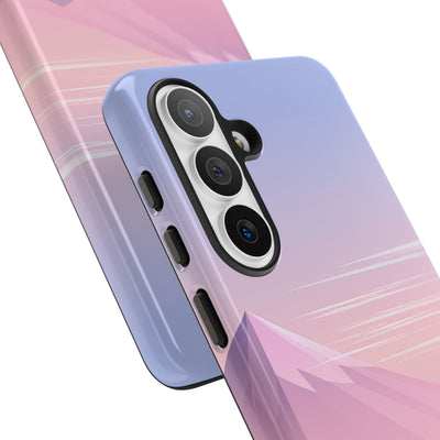 Purple Tough Phone Case for Samsung - Lavender Alpine Dawn
