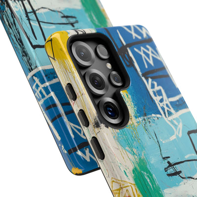 Azure Urban Scribble · Tough Phone Case for Samsung