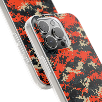 Signal Pixel Camo · Lite Phone Case for iPhone ·  Orange