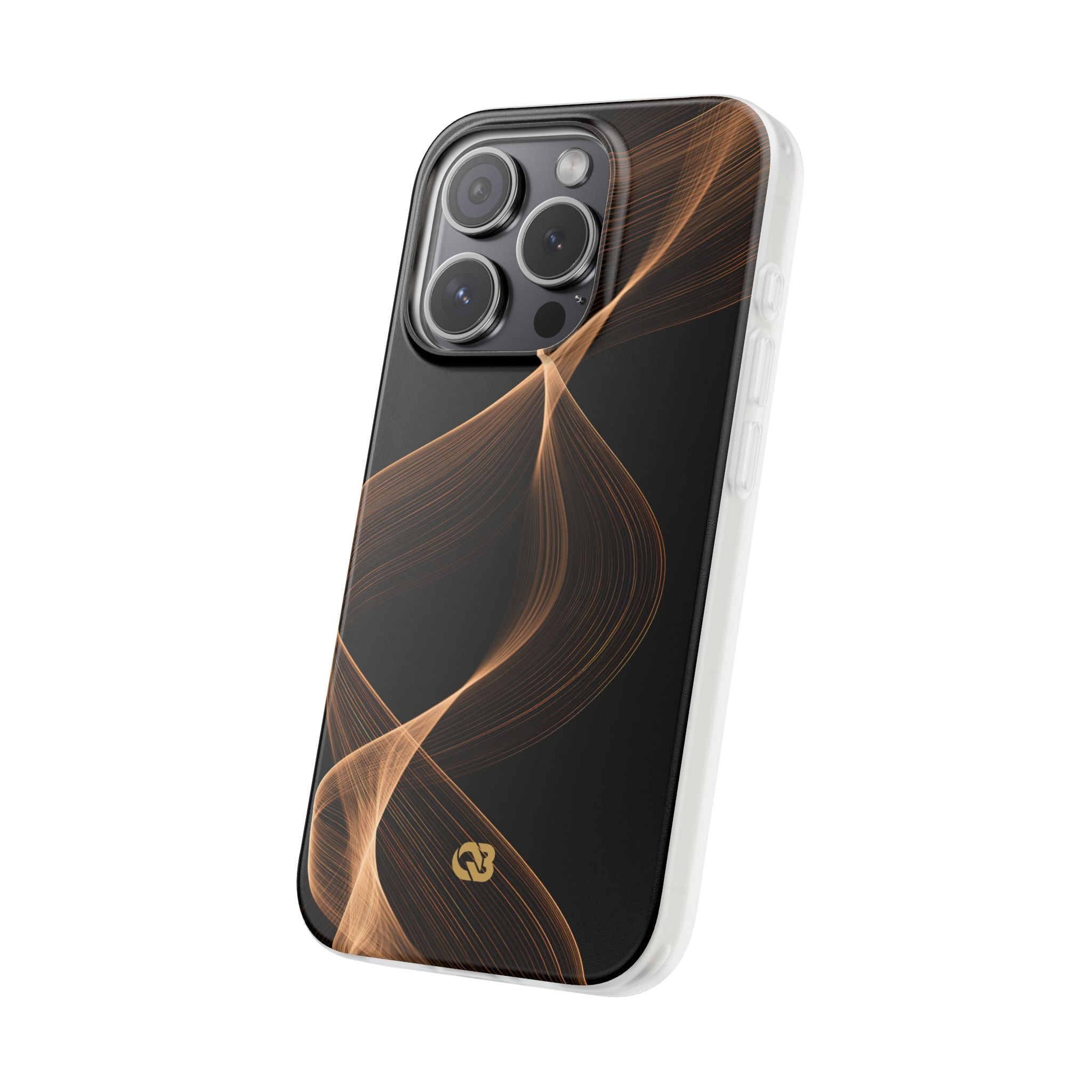 Brown Lite Phone Case for iPhone - Copper Silk Wave