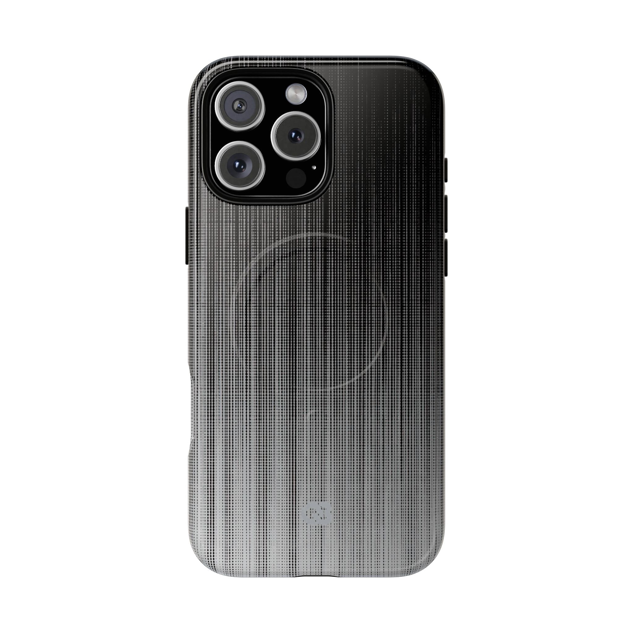 Grey Tough 2.0 Magsafe Phone Case for iPhone - Static Vertical Dither