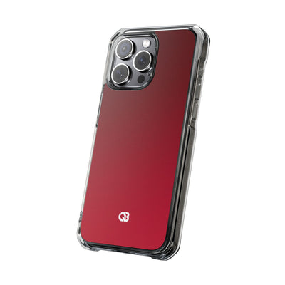Red Impact MagSafe Phone Case for iPhone - Crimson Velvet Fade