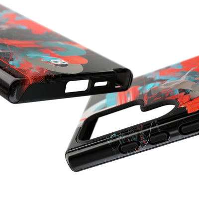Fragmented Cyber Core · Tough Phone Case for Samsung · Black