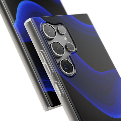 Blue Lite Phone Case for Samsung - Electric Cobalt Flow