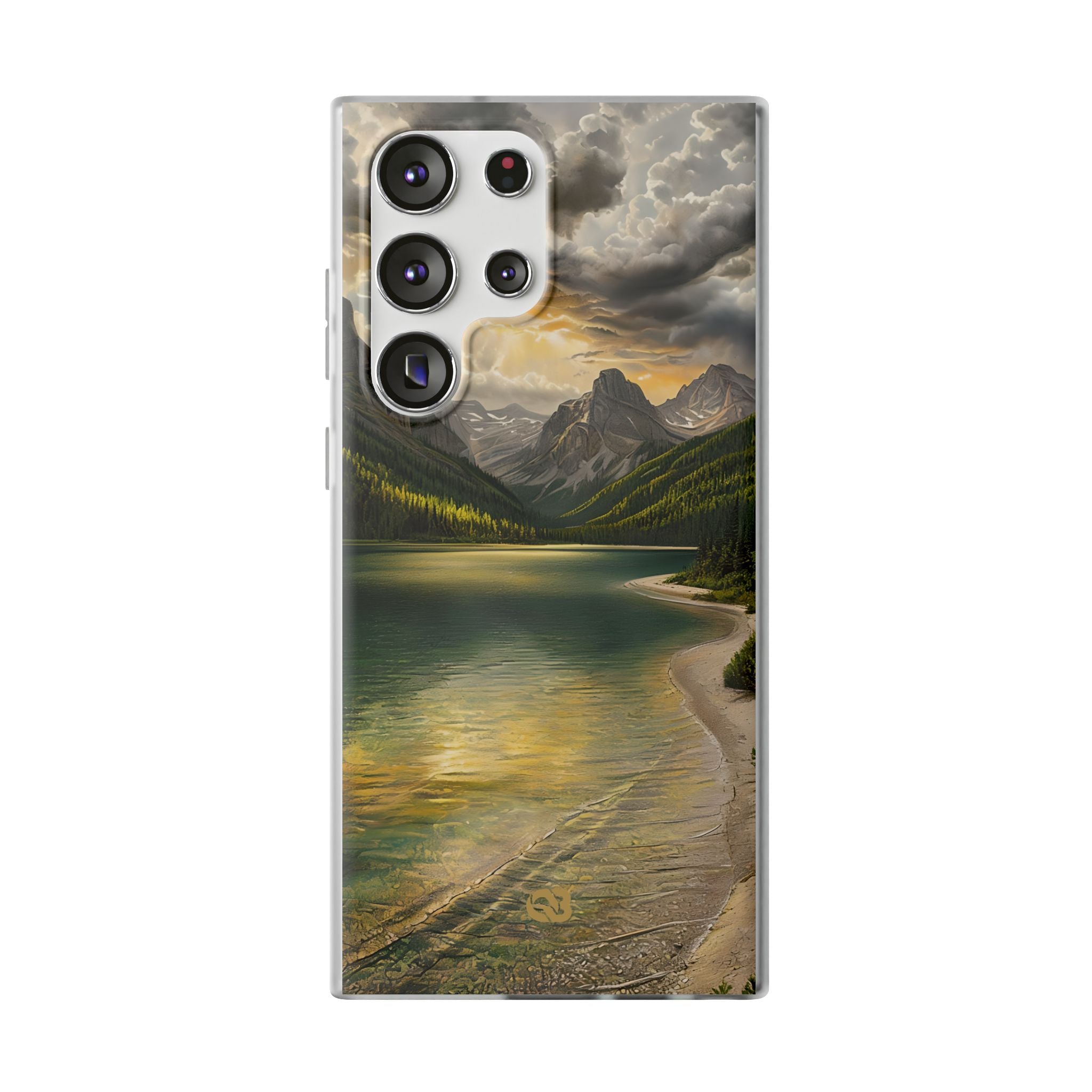 Gilded Mountain Lake · Soft Handyhülle für Samsung