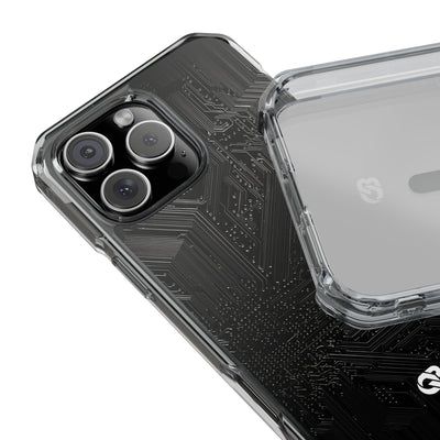 Obsidian Circuitry · Clear Impact Magnetic Phone Case for iPhone ·  Black