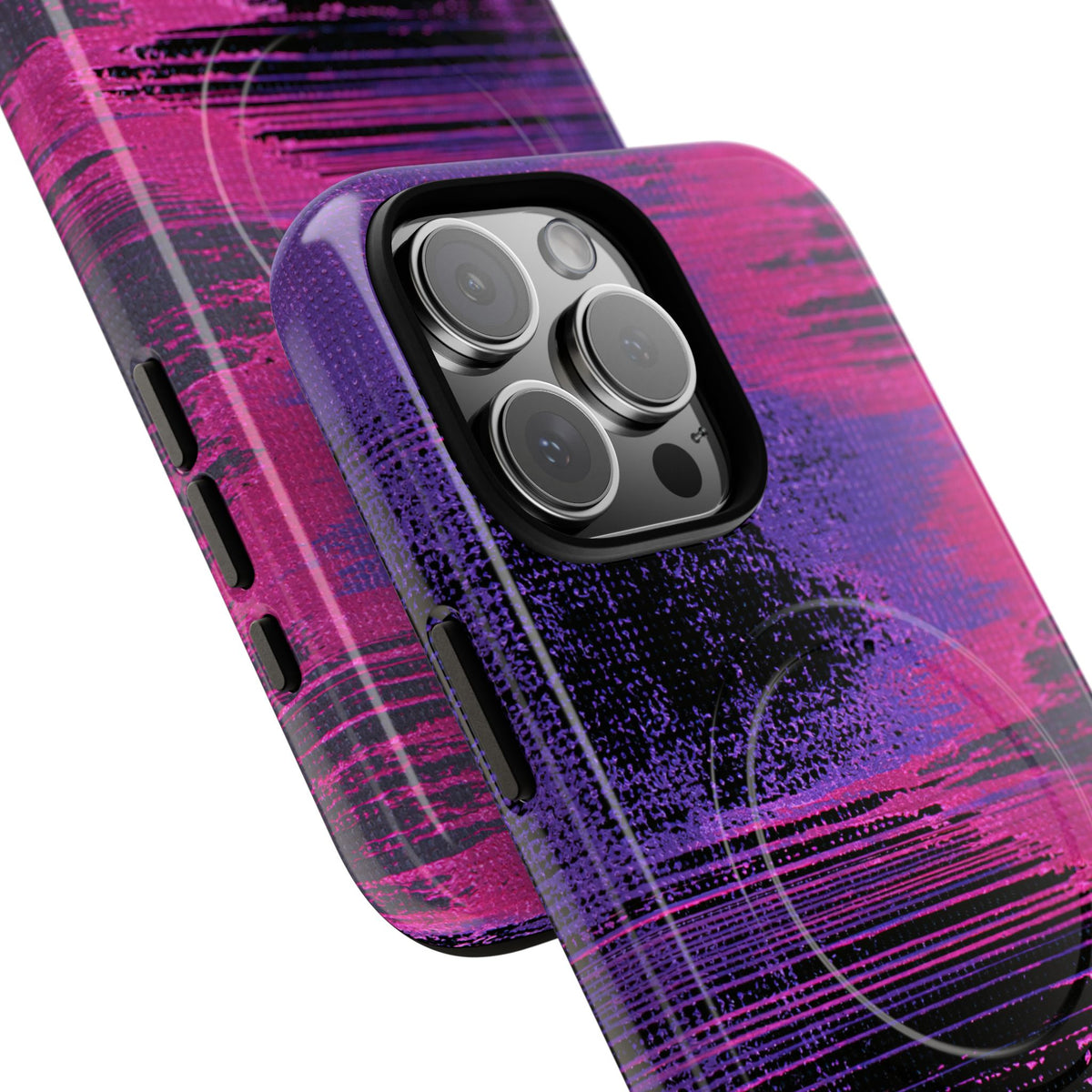Neon Signal Shift · Tough 2.0 Magnetic Phone Case for iPhone · Purple