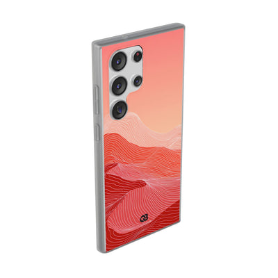 Red Lite Phone Case for Samsung - Crimson Ridge Contour