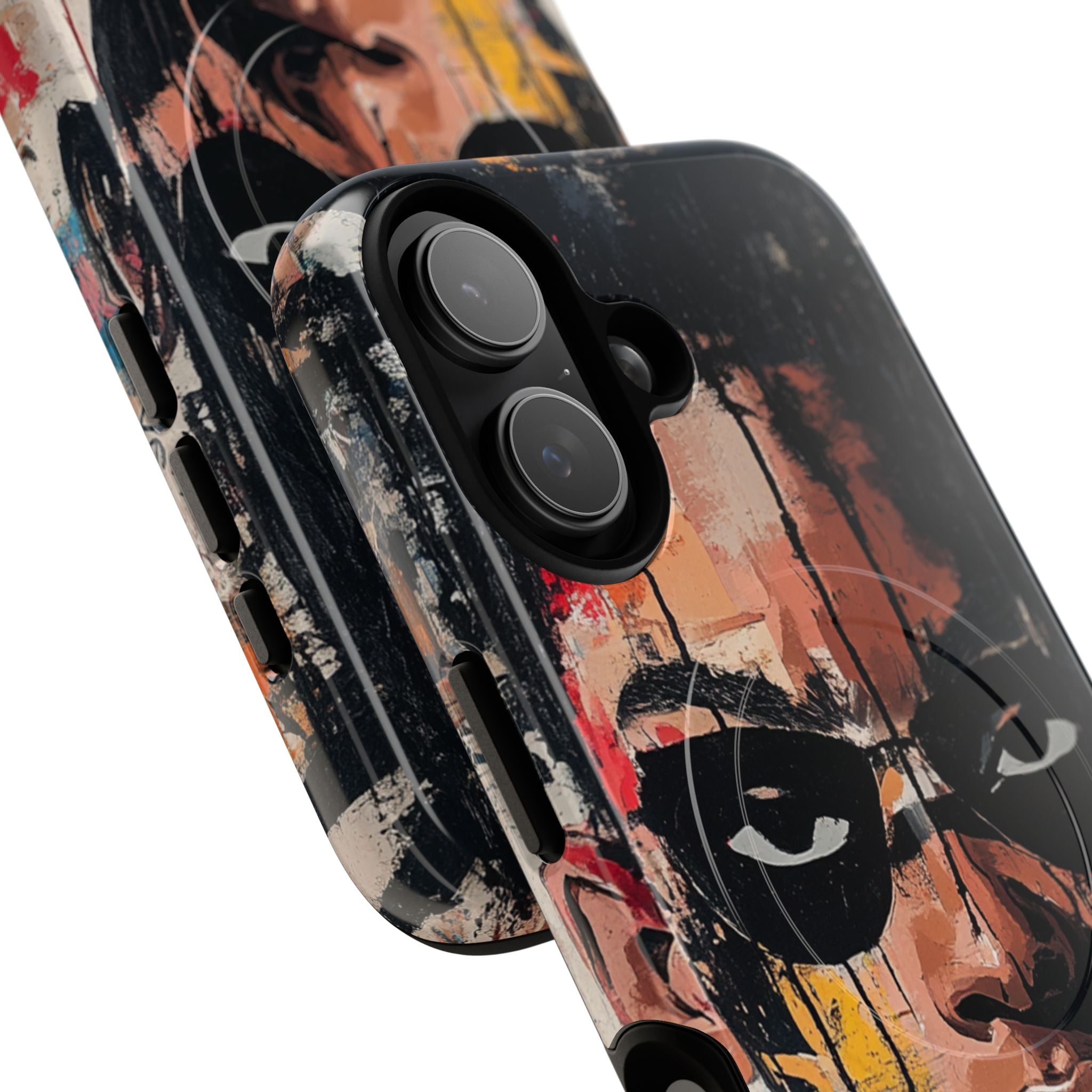 Masked Portrait Drips iPhone 17 Case - Tough+ - CASE•BOB