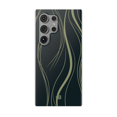 Green Lite Phone Case for Samsung - Obsidian Sage Flow