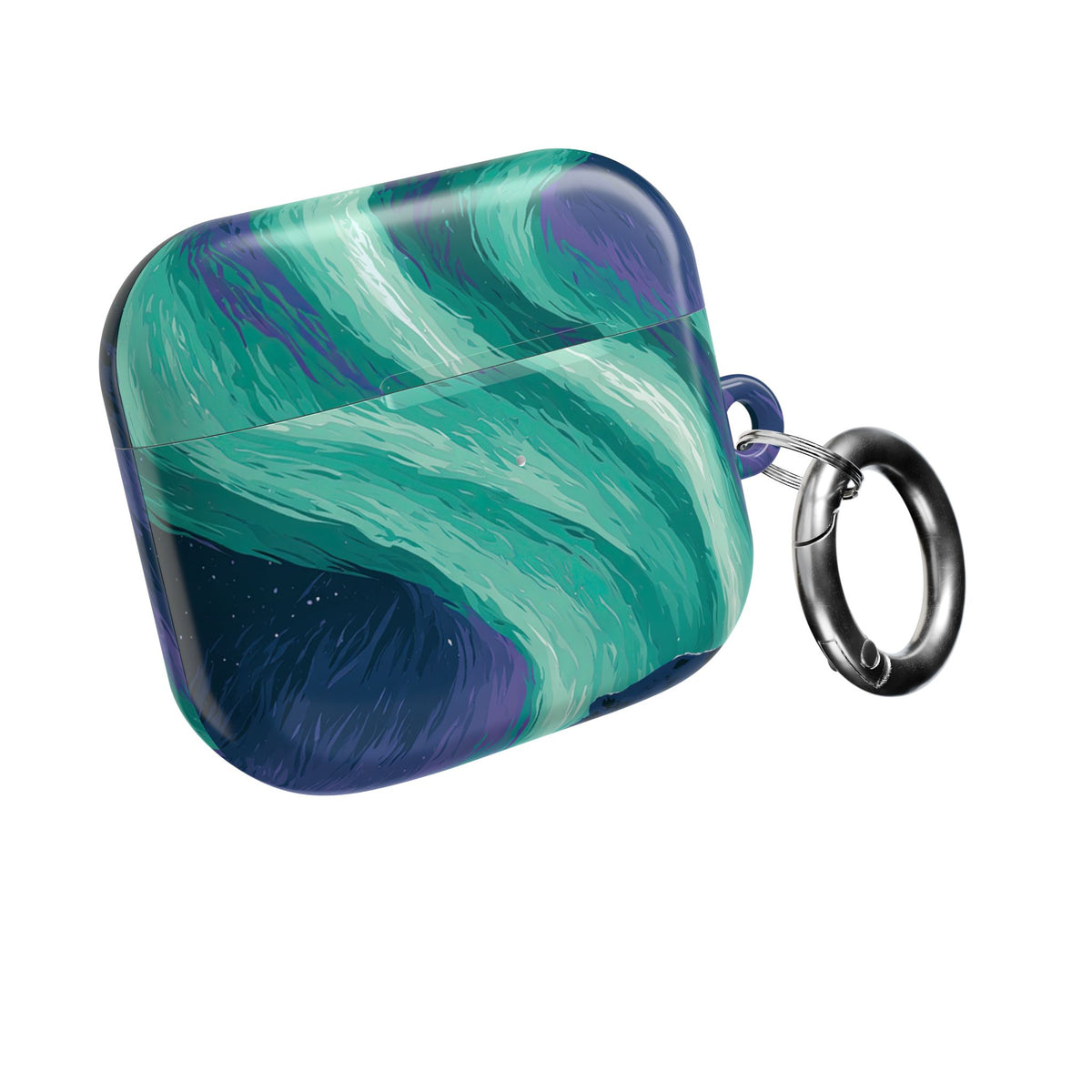 Arctic Aurora Bear · Hard Case for AirPods & AirPods Pro · Teal