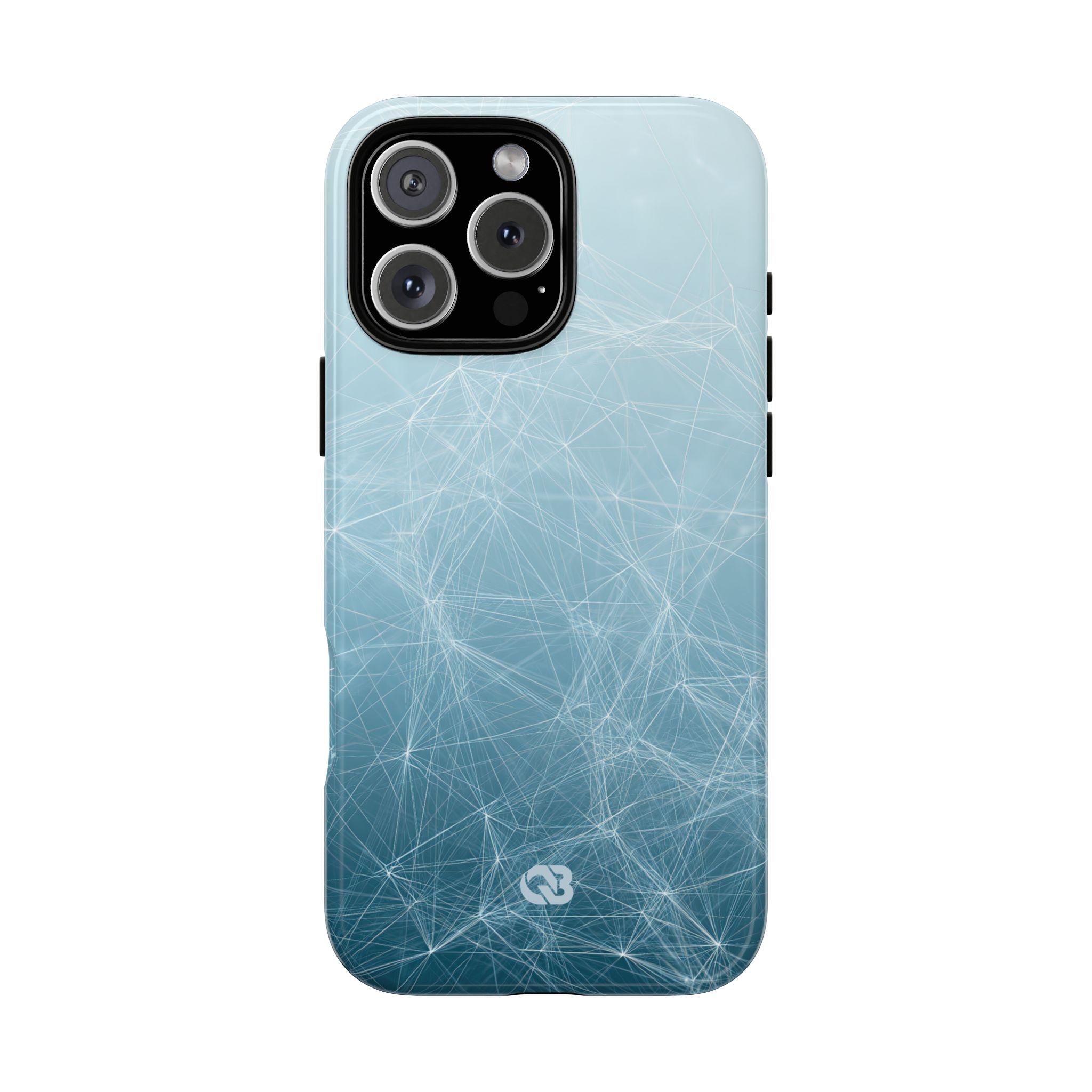 Teal Tough Phone Case for iPhone - Arctic Digital Nexus
