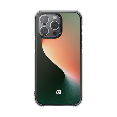 Luminous Arc · Clear Impact Magnetic Phone Case for iPhone · Green