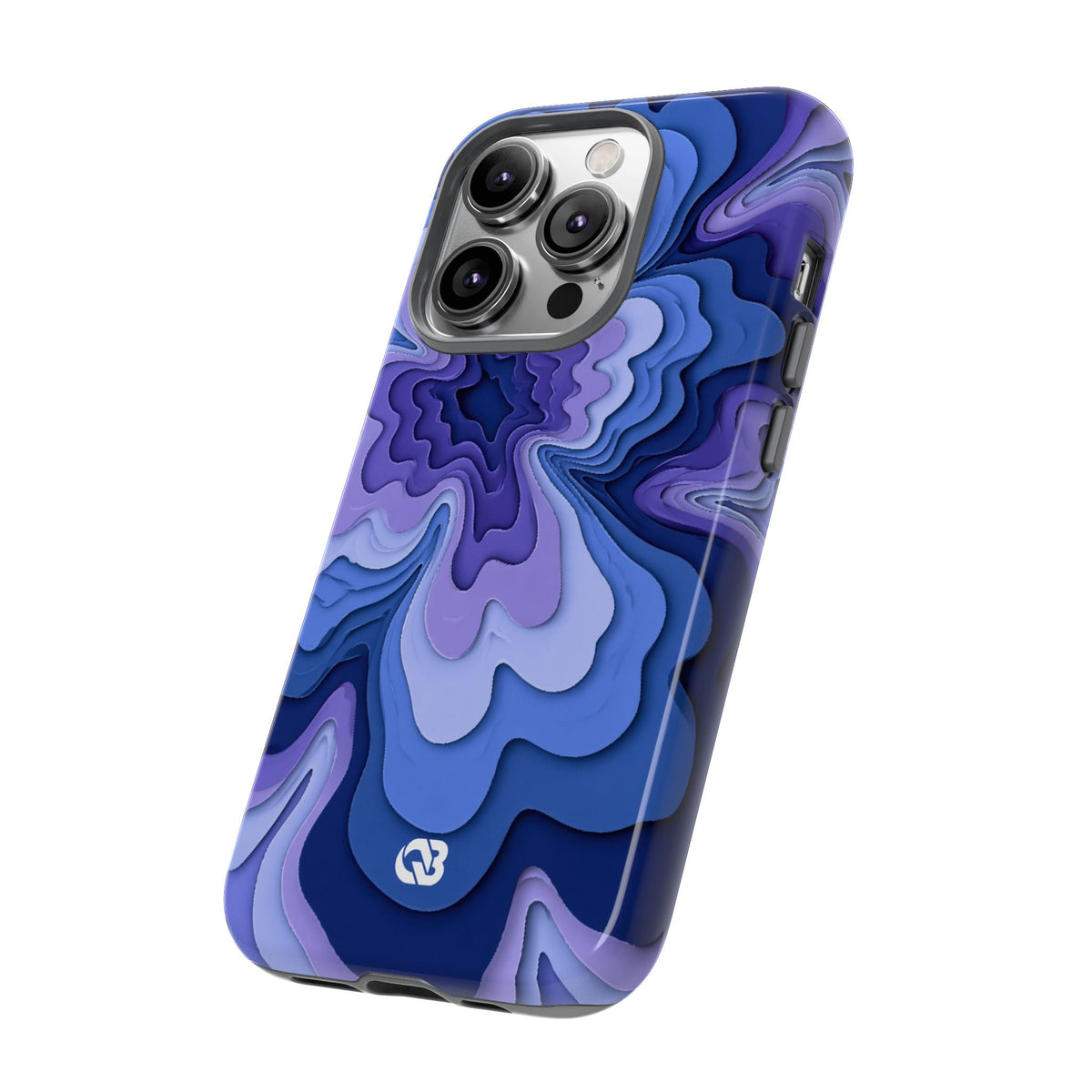 Periwinkle Strata Bloom · Tough Phone Case for iPhone · Purple