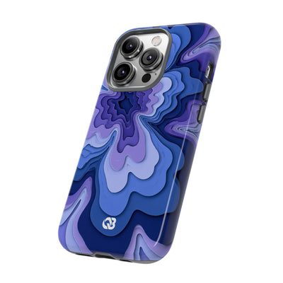 Periwinkle Strata Bloom · Tough Phone Case for iPhone · Purple