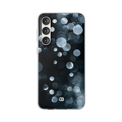 Black Lite Phone Case for Samsung - Silver Orbit Glow