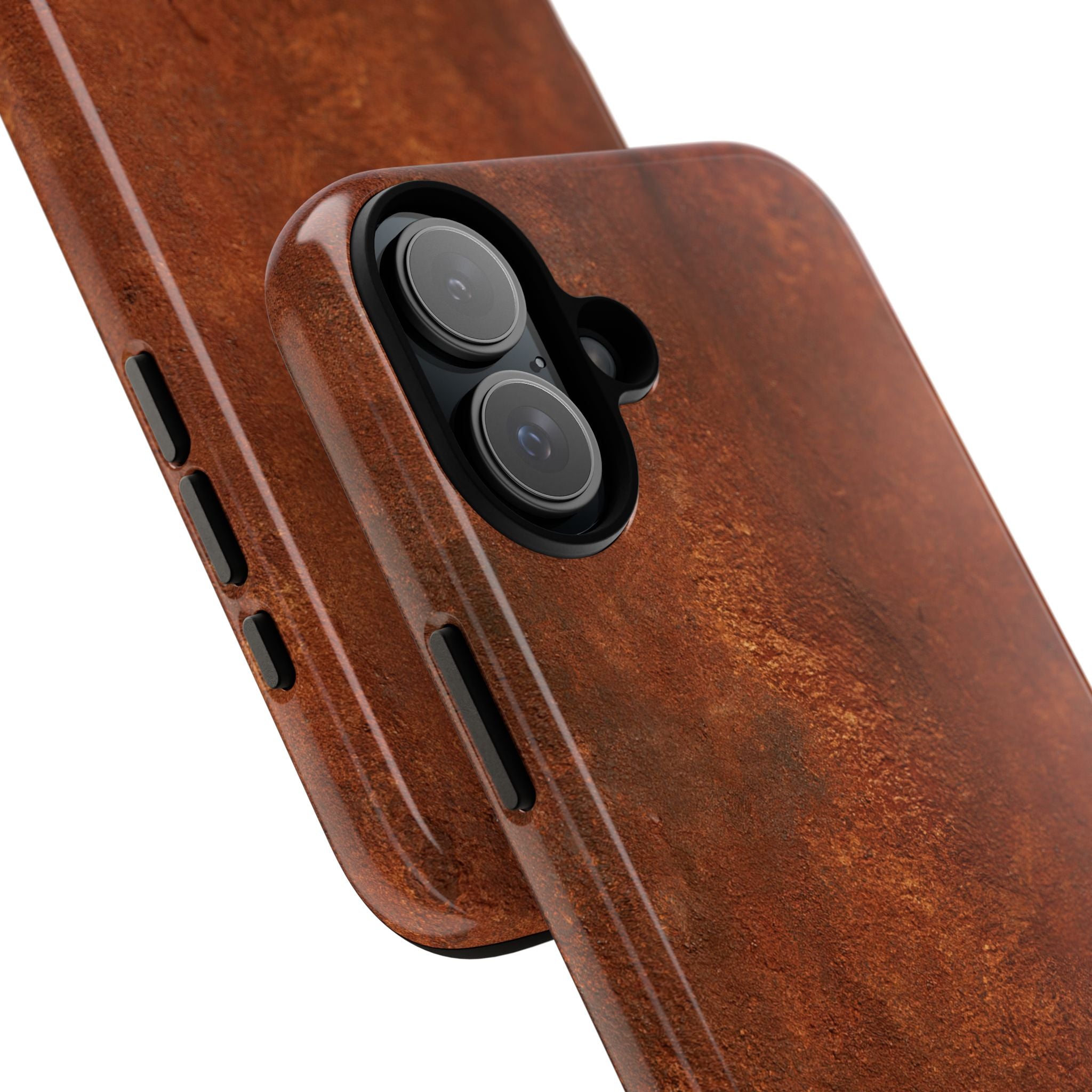 Orange Tough Phone Case for iPhone - Oxidized Iron Crust
