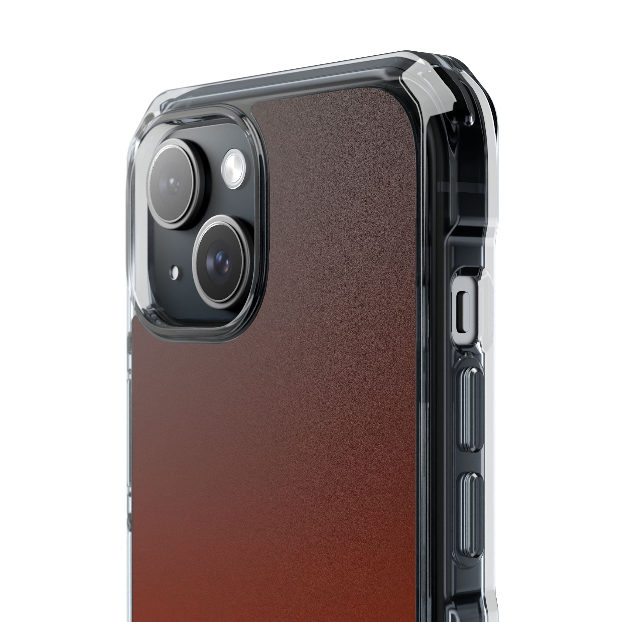Orange Impact MagSafe Phone Case for iPhone - Obsidian Ember Fade