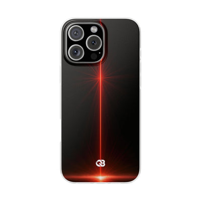 Red Lite Phone Case for iPhone - Crimson Flare Vector