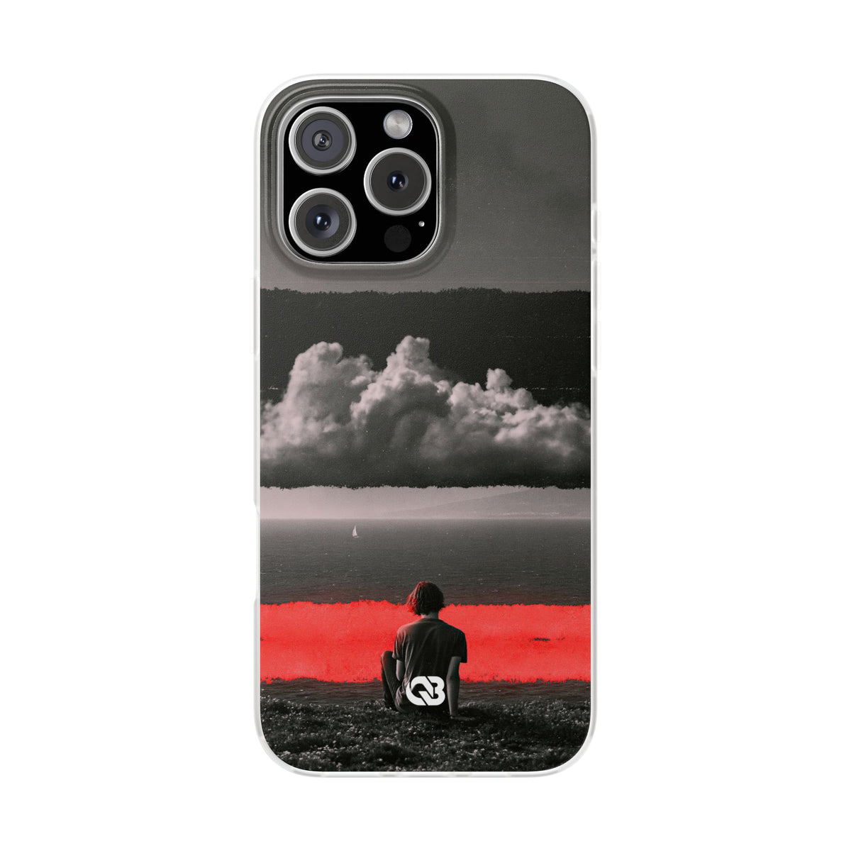 Crimson Horizon · Lite Phone Case for iPhone ·  Black