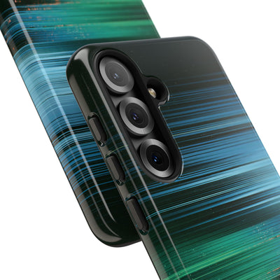 Digital Shoreline Drift · Tough Phone Case for Samsung · Teal