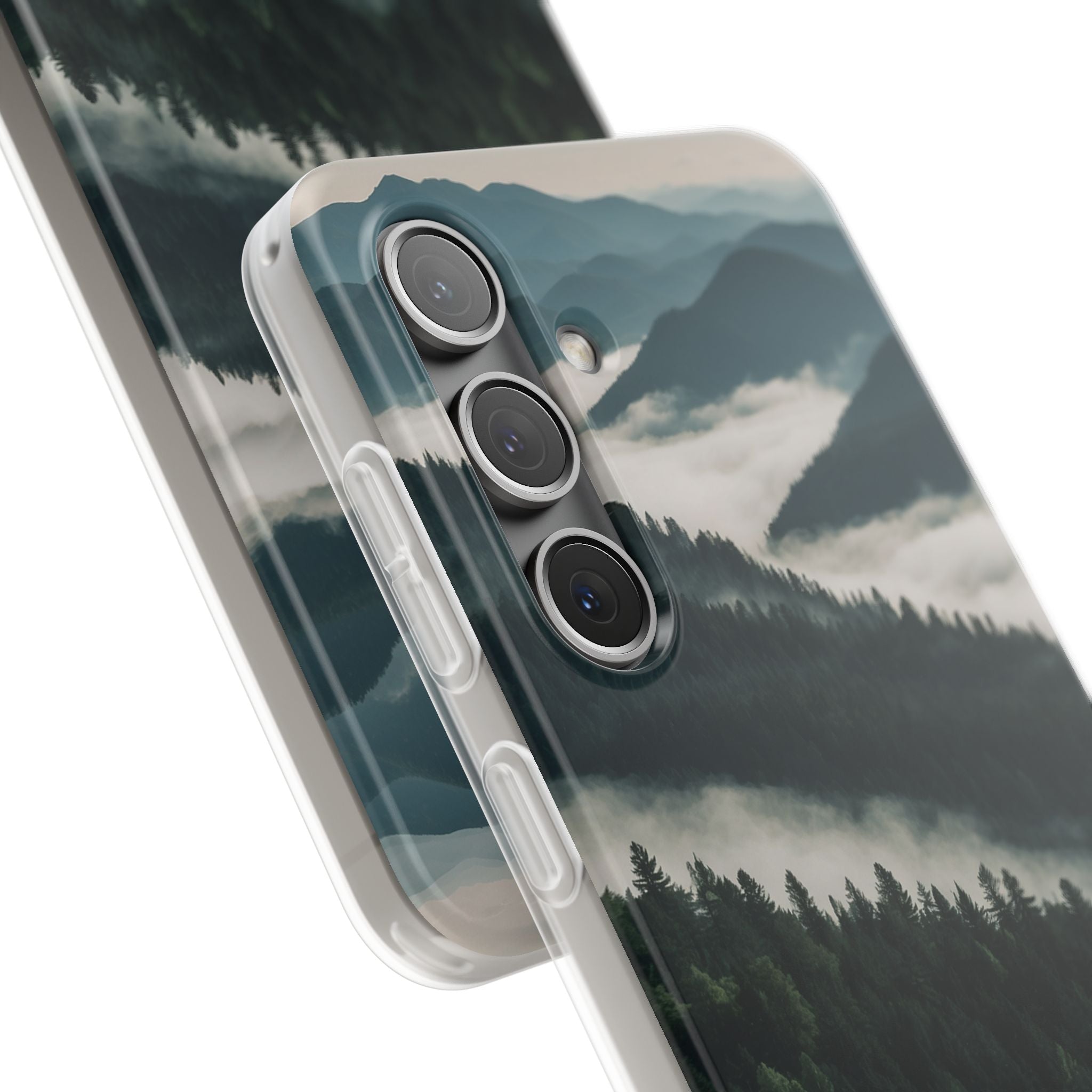 Misty Pine Peaks · Soft Phone Case for Samsung