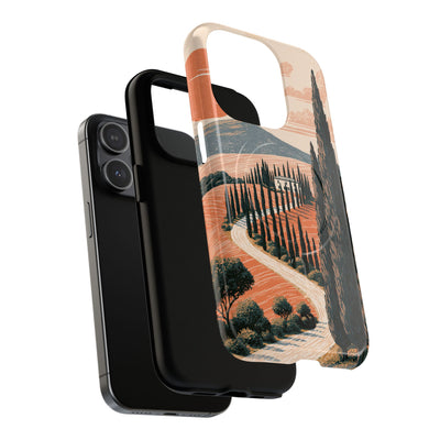 Tuscan Cypress Horizon · Tough 2.0 Magnetic Phone Case for iPhone · Orange