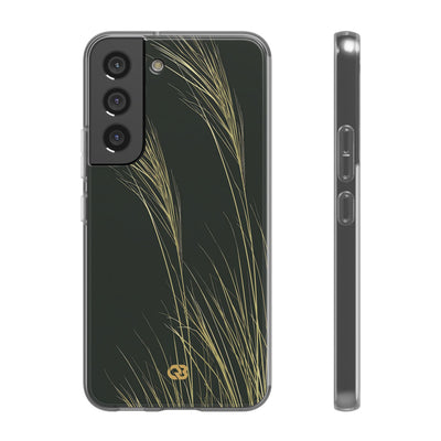 Green Lite Phone Case for Samsung - Midnight Gilded Grass