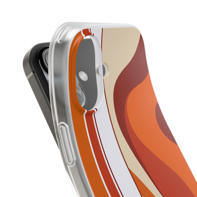 Orange Lite Phone Case for iPhone - Terracotta Metro Line