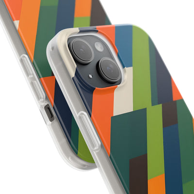 Angled Retro Mosaic · Soft Handyhülle für iPhone