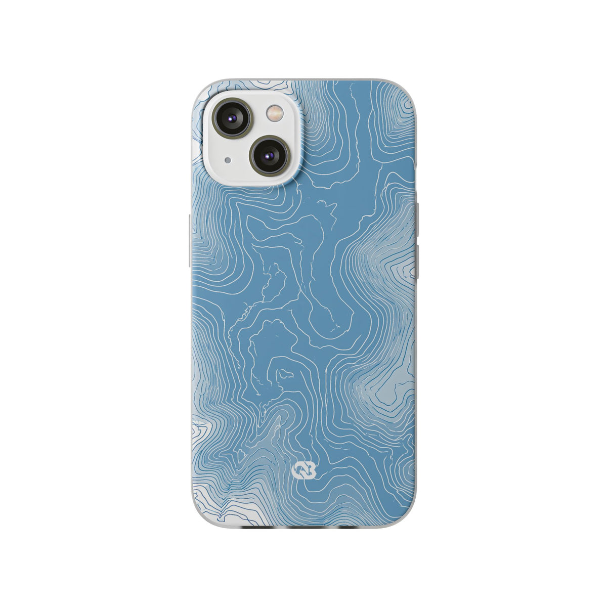 Glacial Basin Topo · Lite Phone Case for iPhone ·  Blue