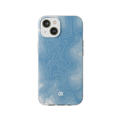 Glacial Basin Topo · Lite Phone Case for iPhone ·  Blue