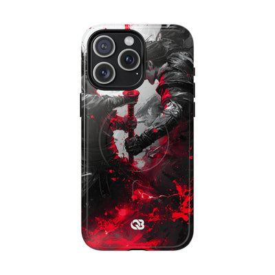 Shattered Crimson Duel · Tough+ Phone Case for iPhone · Magsafe