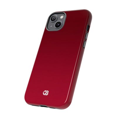 Red Tough Phone Case for iPhone - Crimson Velvet Fade