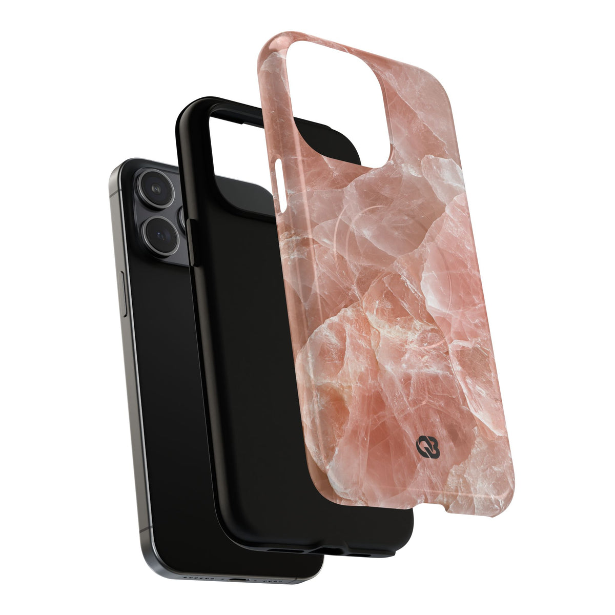 Rose Quartz Facet · Tough 2.0 Magnetic Phone Case for iPhone · Pink
