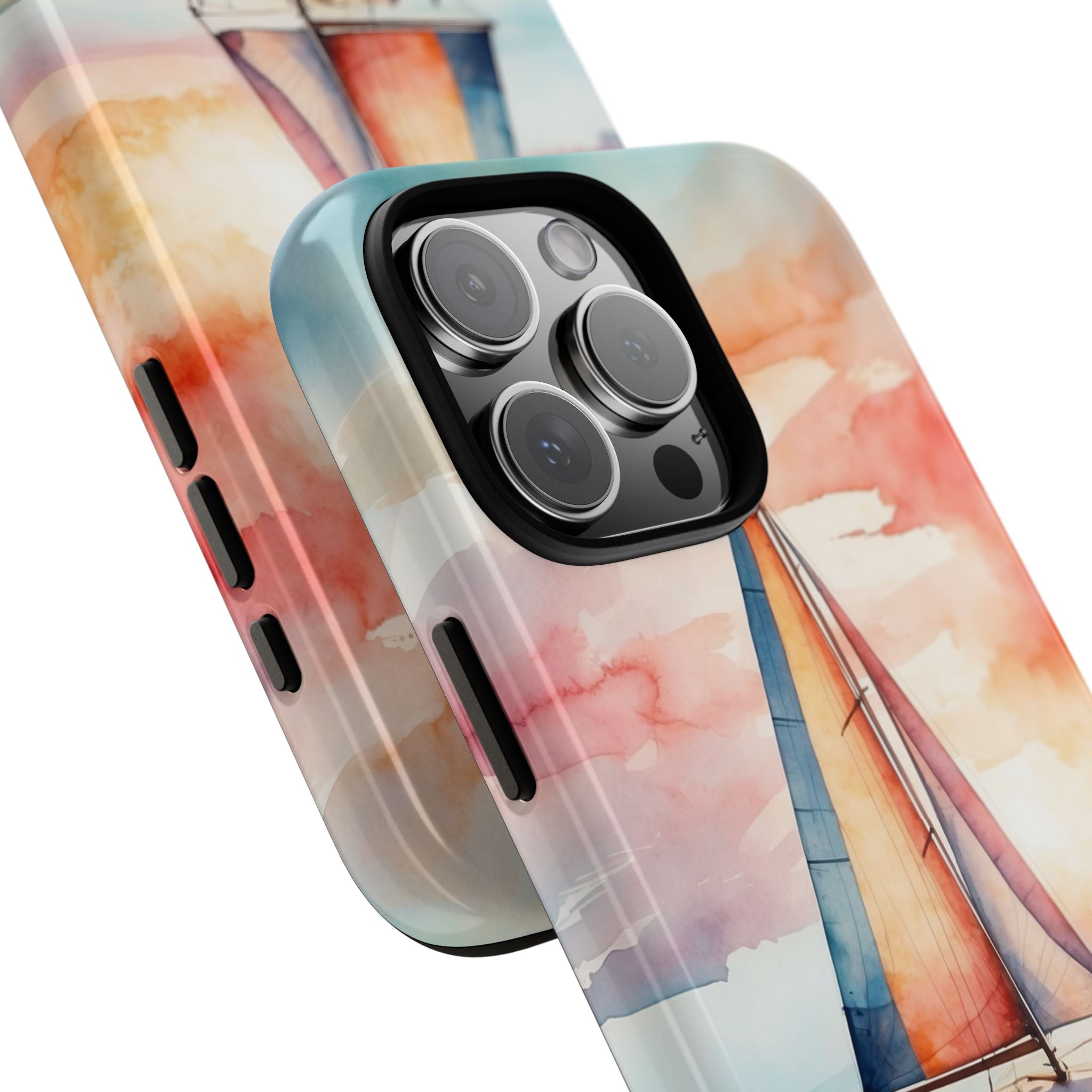 Crimson Horizon Sail · Tough Hoesje voor iPhone