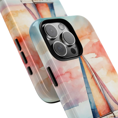 Crimson Horizon Sail · Tough Hoesje voor iPhone