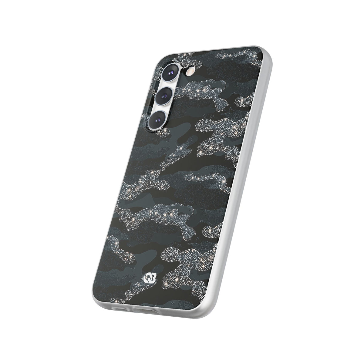 Glitter Shadow Camo · Lite Phone Case for Samsung · Black