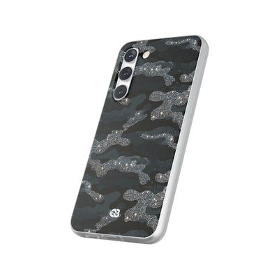Glitter Shadow Camo · Lite Phone Case for Samsung · Black