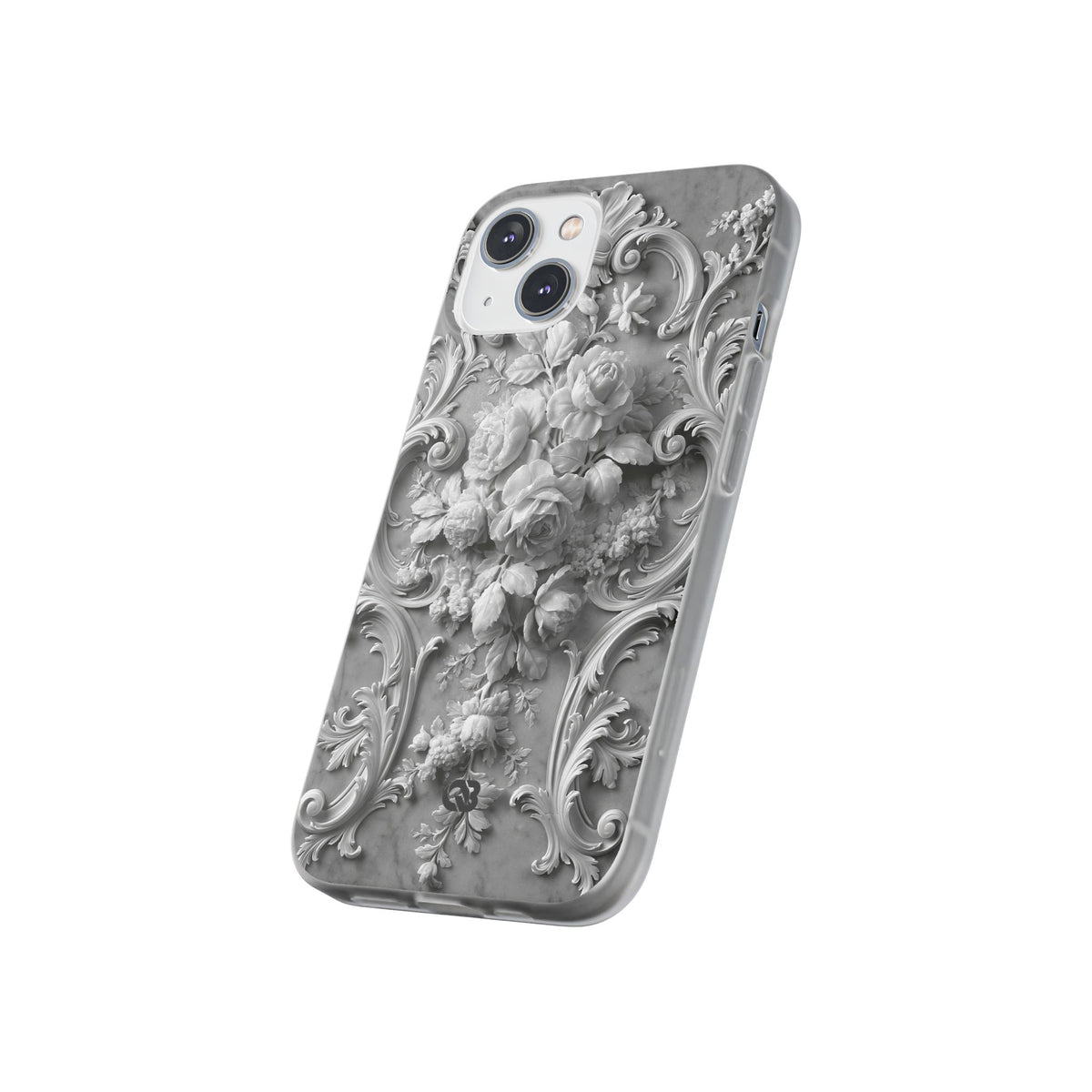 Rococo Marble Rose · Lite Phone Case for iPhone ·  White