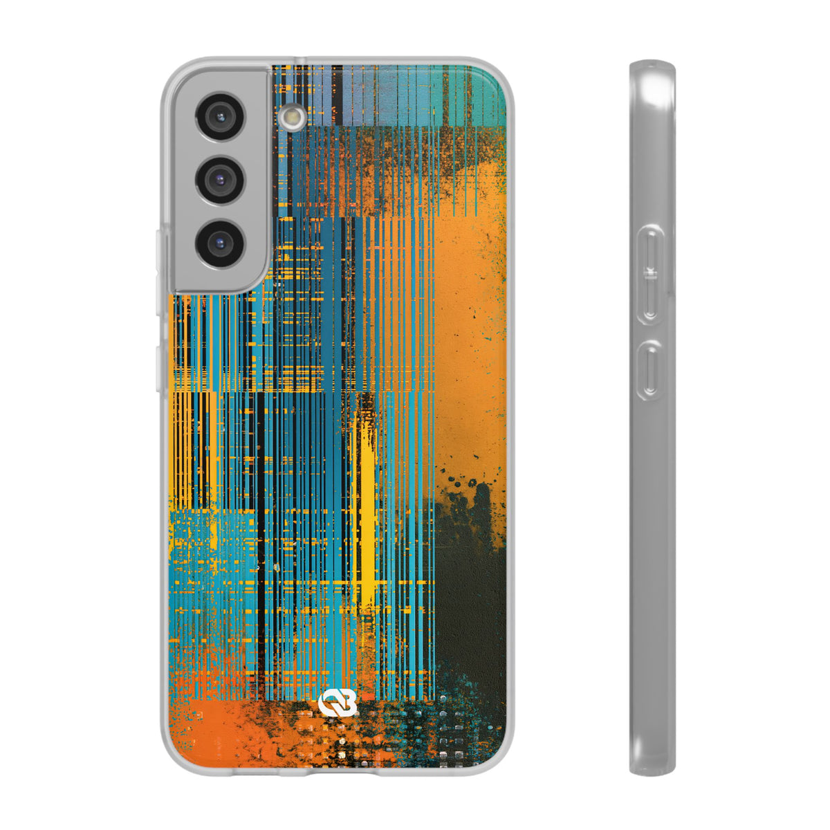 Cyber Glitch Stream · Lite Phone Case for Samsung · Teal