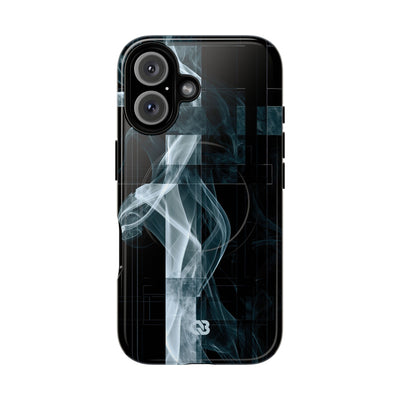 Black Tough 2.0 Magsafe Phone Case for iPhone - Arctic Vapor Grid