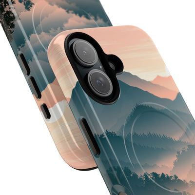 Teal Tough 2.0 Magsafe Phone Case for iPhone - Alpine Teal Horizon