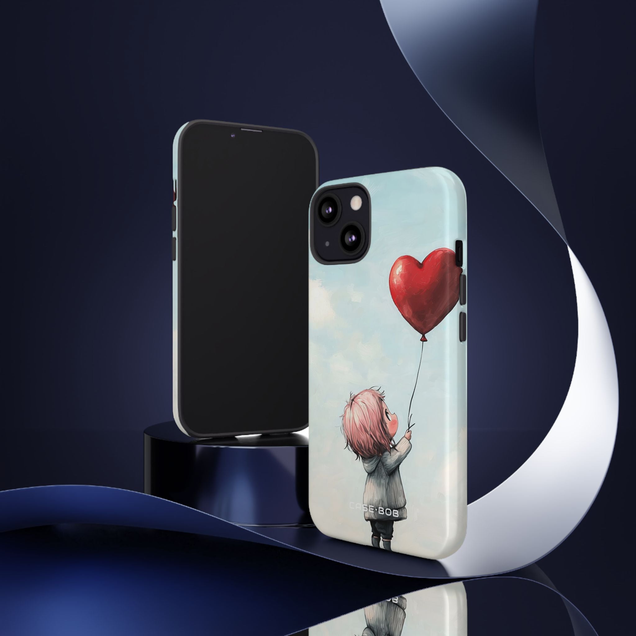 Herzballon-Leuchten iPhone 13 Case - Tough