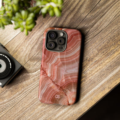 Blushing Rose Strata · Tough Phone Case for iPhone · Pink