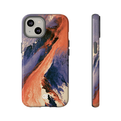 Solar Aura Drift · Tough Phone Case for iPhone · Orange